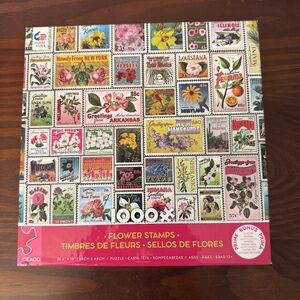 Ceaco "Flower Stamps" 1000 Piece Puzzle - Complete!